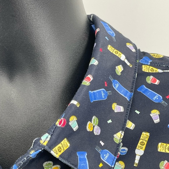 Coast Slipknot Golf Polo Cocktail & Gummy Themed Navy Blue Men’s Size XXL - Picture 4 of 10